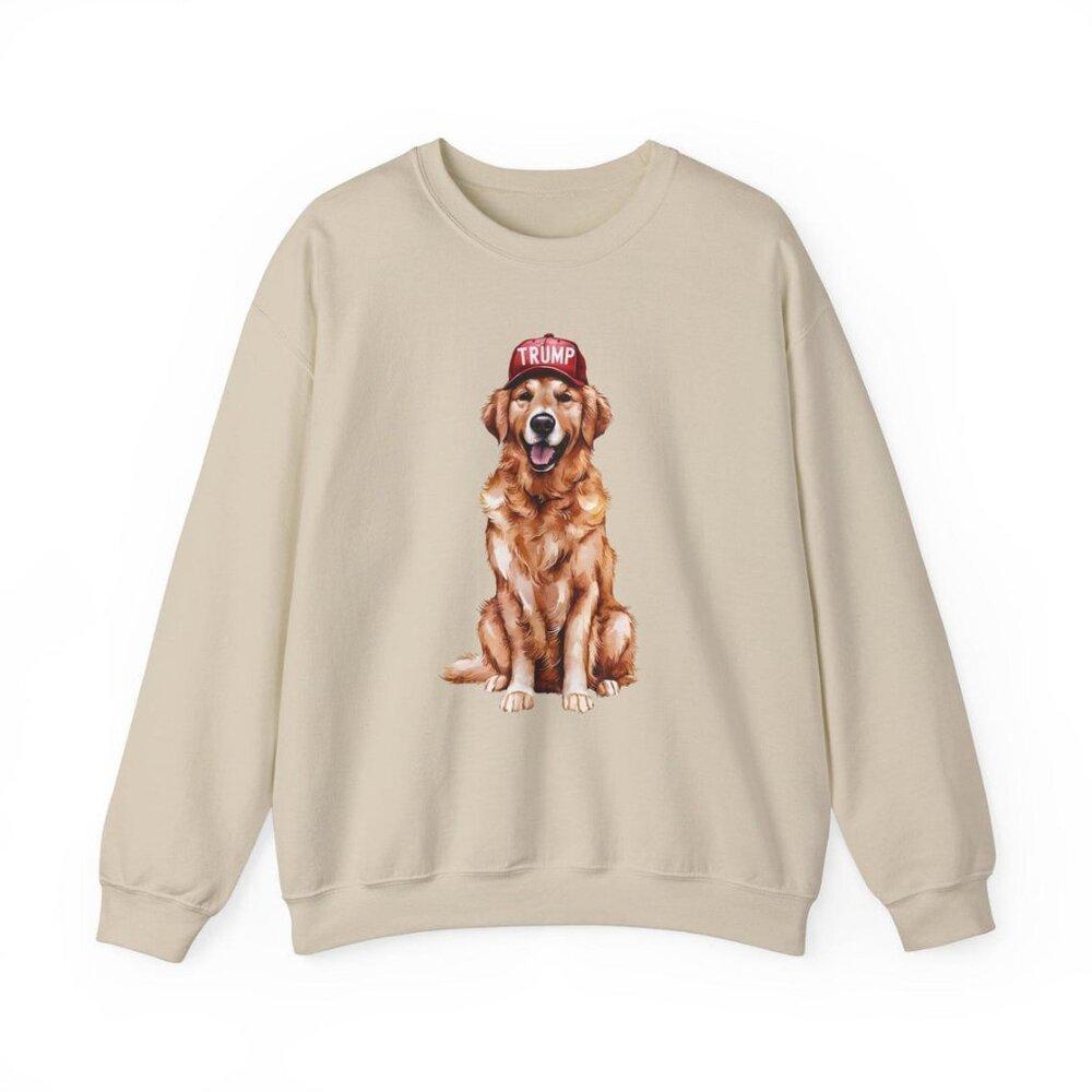 Golden Retriever Trump Sweatshirt, Trump 2024 Sweatshirt, Trump Sweatshirt Shirt
